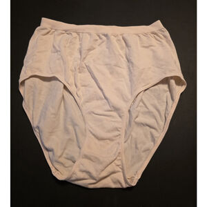 Vtg Barely There Hi Cut Panties Nylon Size 10/11 NWOT Light Beige Yoga